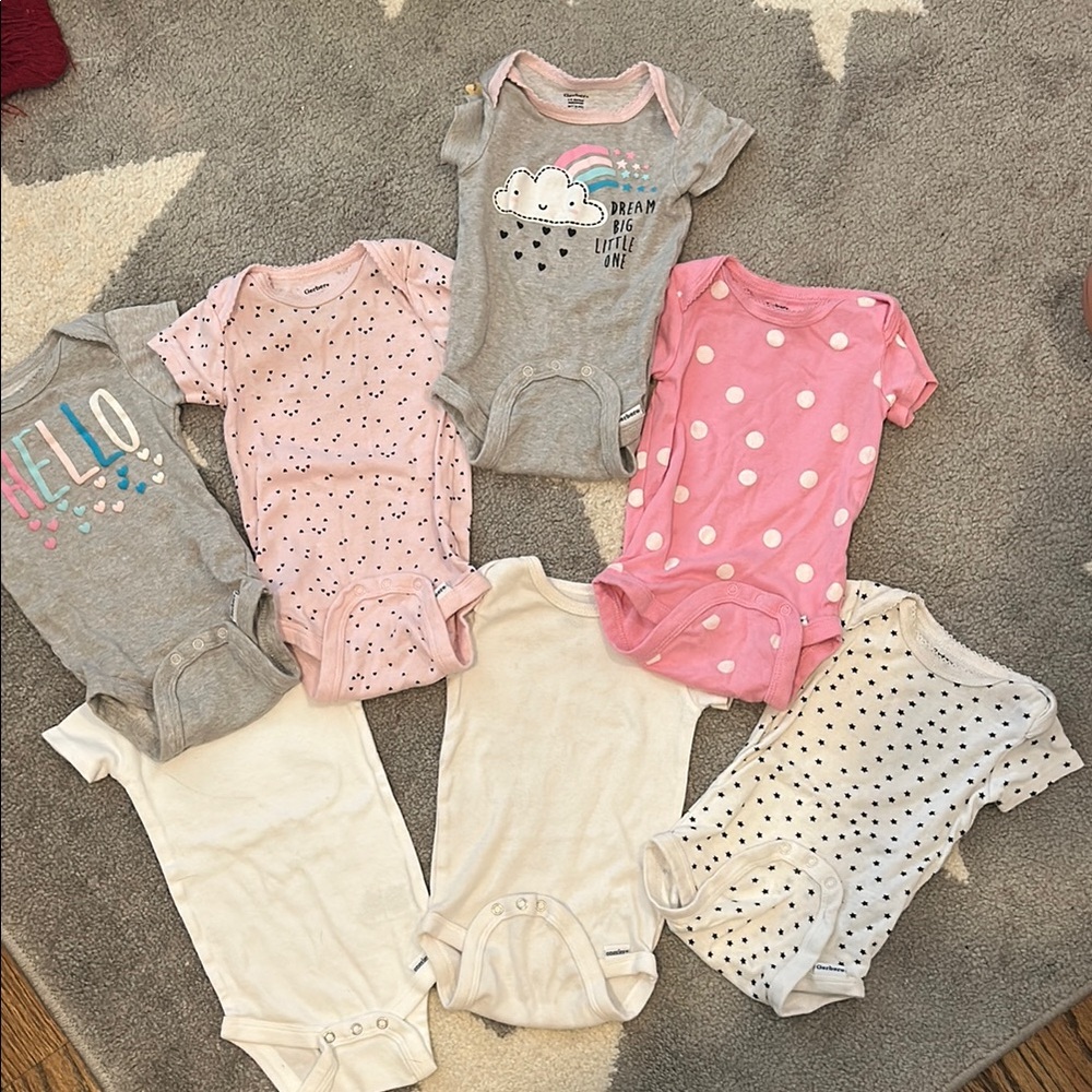 Pink and Gray Bodysuits with Soft Cotton Fabric